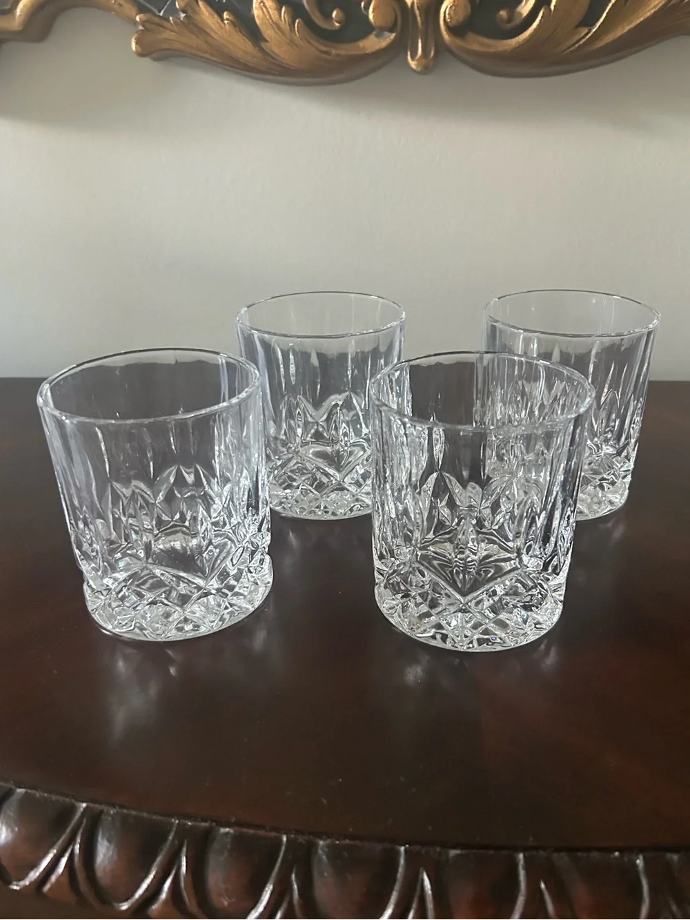 Crystal Whiskey Glass Drinkware - Qty 4